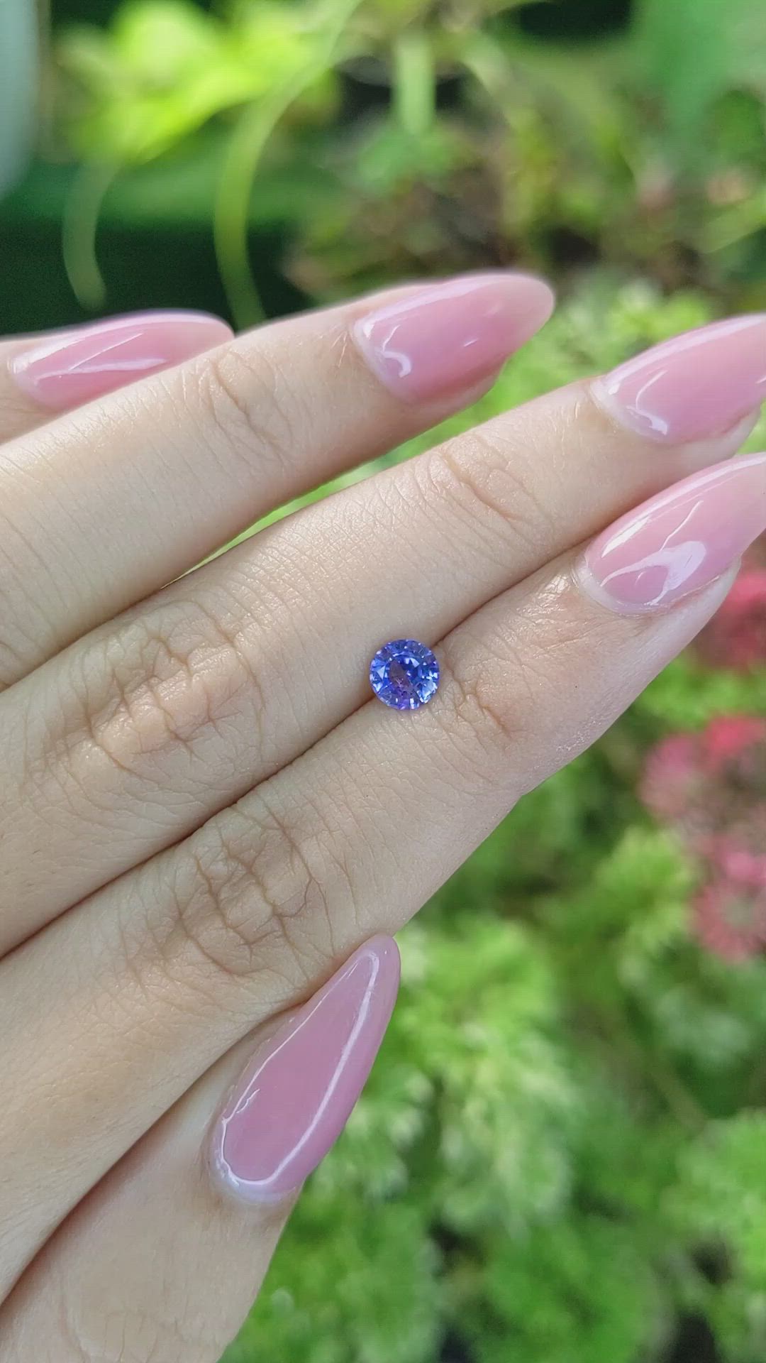 0.61 Ct. Blue Sapphire from Ceylon (Sri Lanka) Size Video