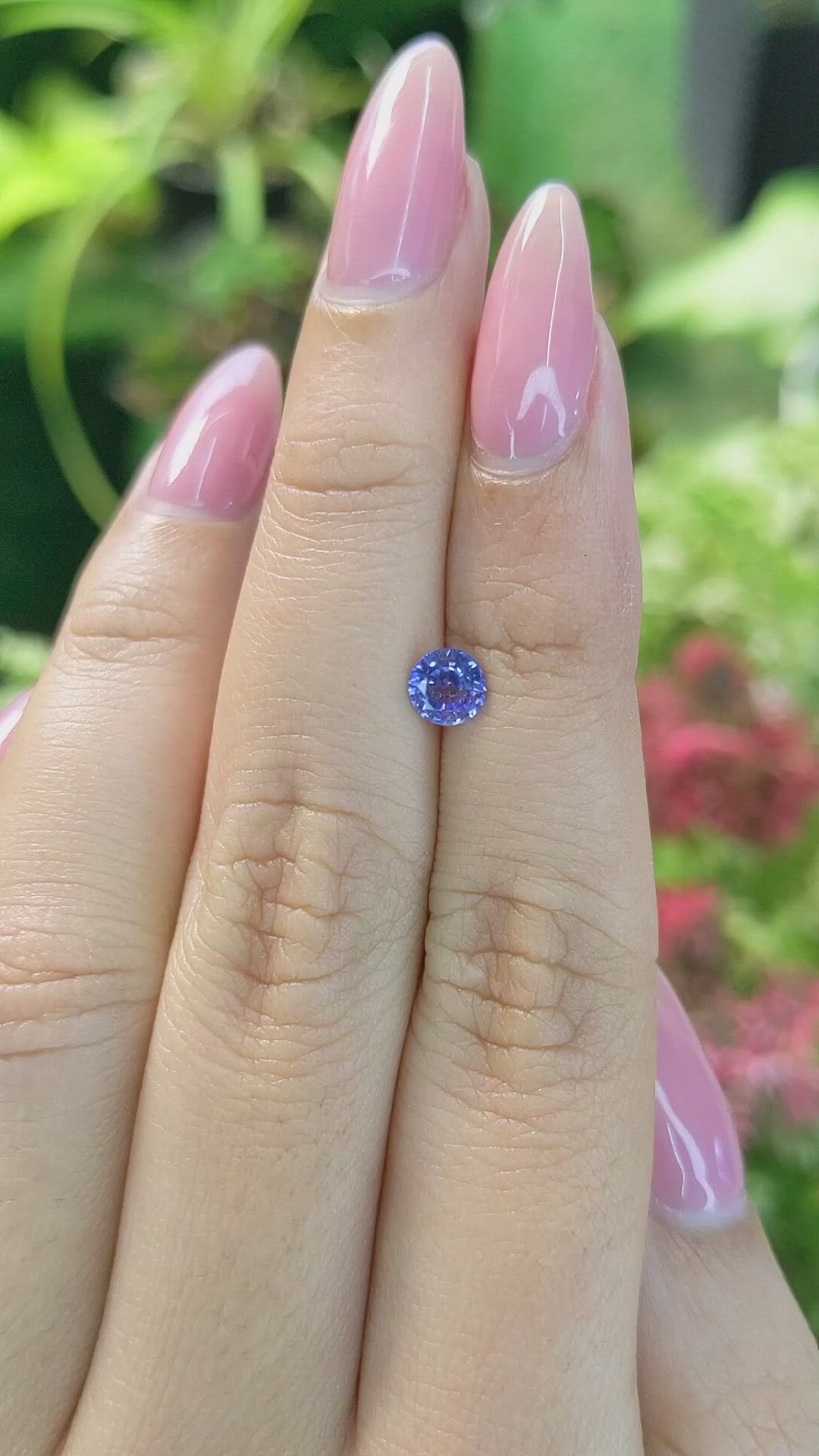 0.61 Ct. Blue Sapphire from Ceylon (Sri Lanka) Size Video