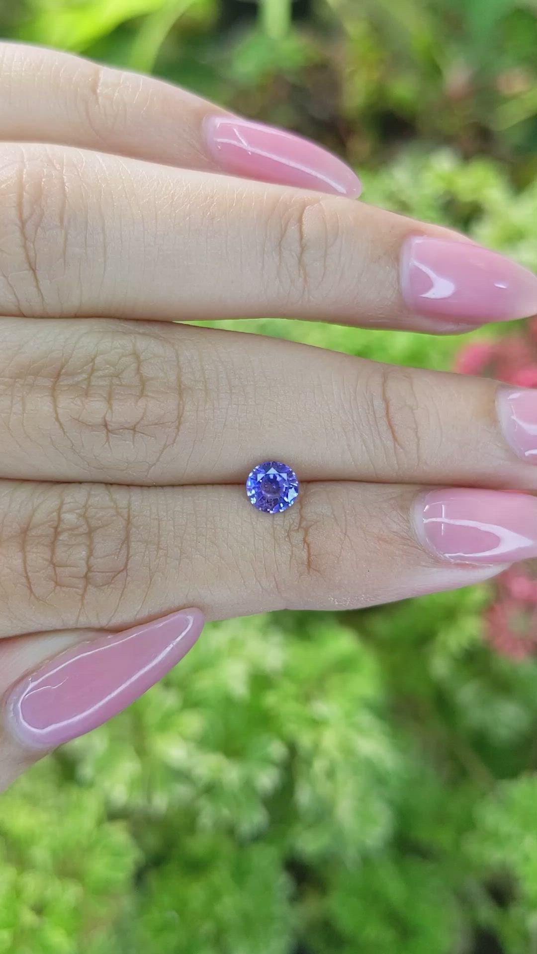 0.61 Ct. Blue Sapphire from Ceylon (Sri Lanka) Size Video