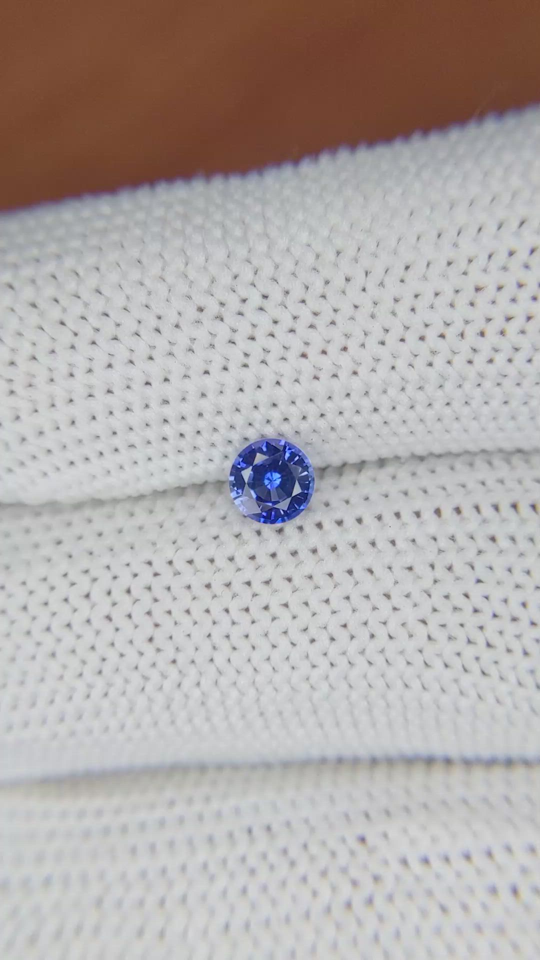 0.46 Ct. Blue Sapphire from Ceylon (Sri Lanka) Size Video