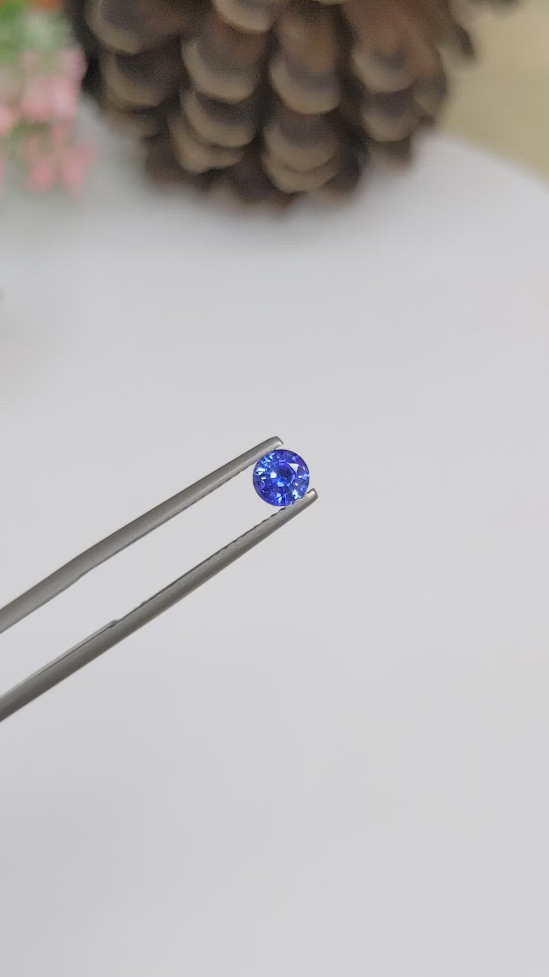 0.46 Ct. Blue Sapphire from Ceylon (Sri Lanka) Size Video