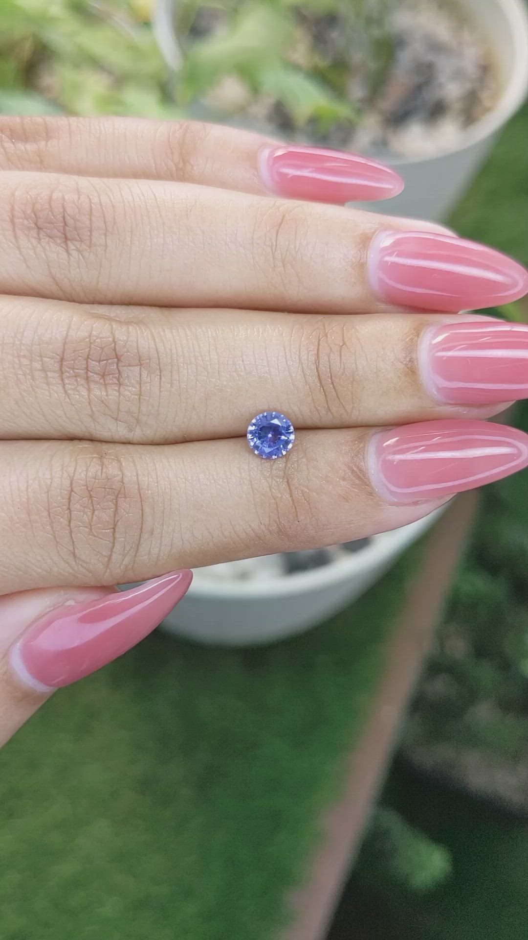 0.73 Ct. Blue Sapphire from Ceylon (Sri Lanka) Size Video
