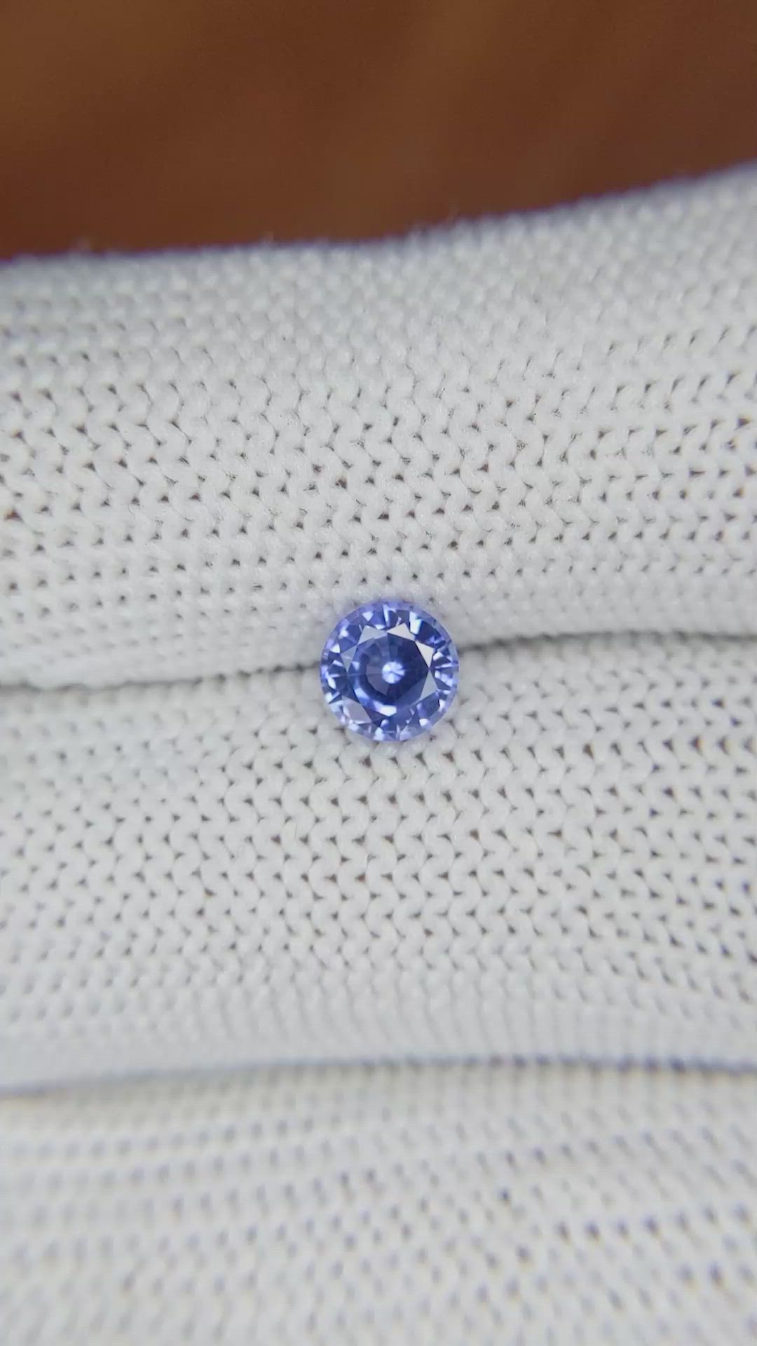 0.73 Ct. Blue Sapphire from Ceylon (Sri Lanka) Size Video