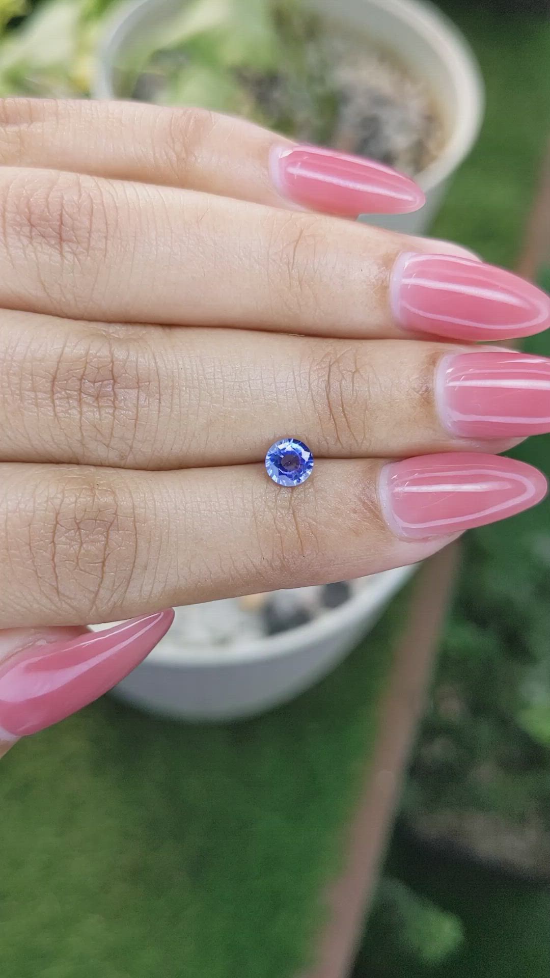 0.54 Ct. Blue Sapphire from Ceylon (Sri Lanka) Size Video