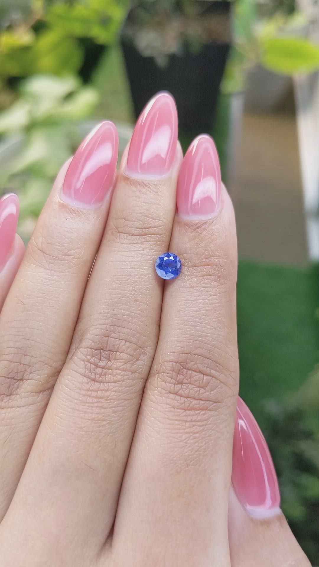 0.73 Ct. Blue Sapphire from Ceylon (Sri Lanka) Size Video
