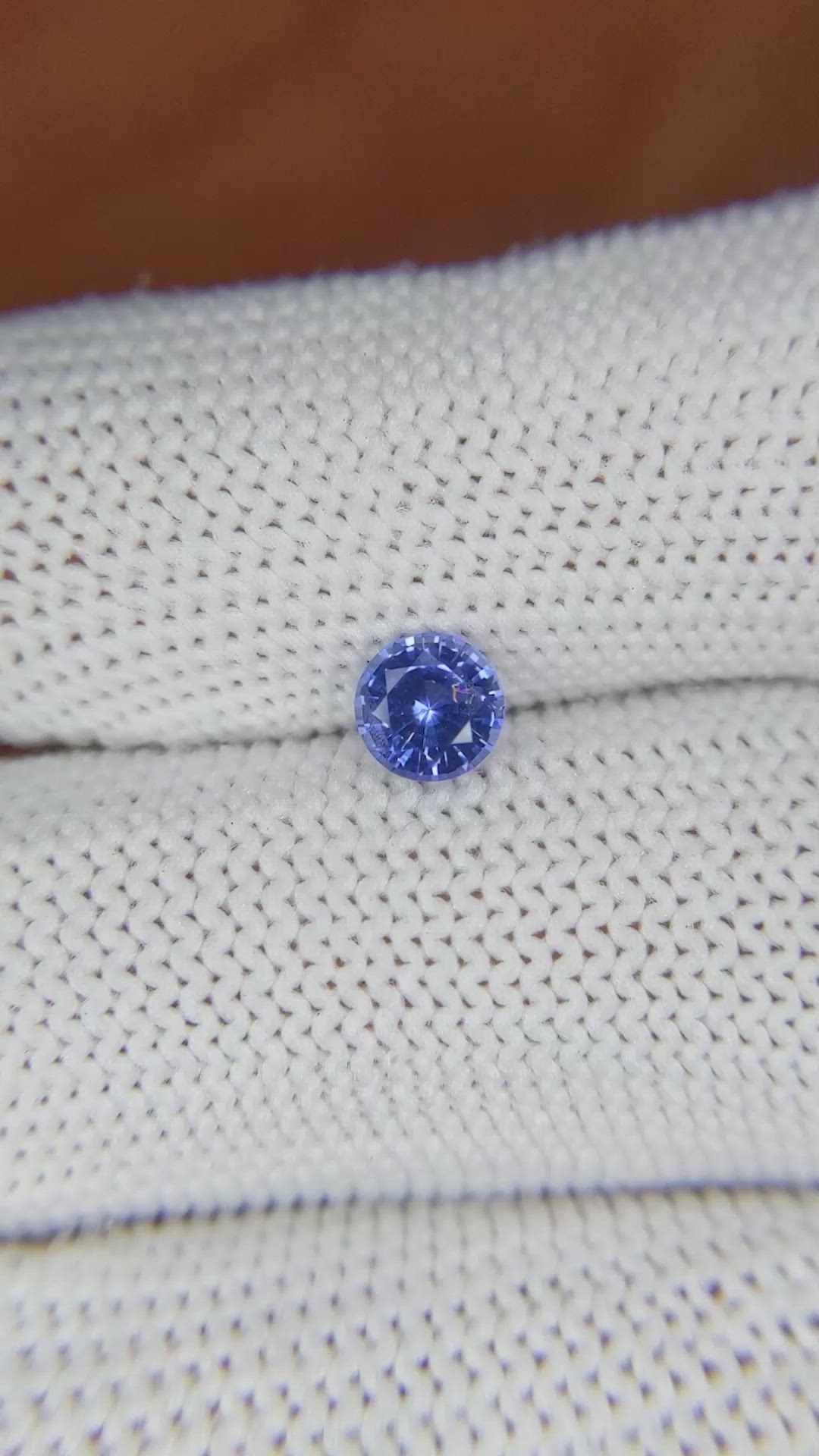 0.60 Ct. Blue Sapphire from Ceylon (Sri Lanka) Size Video