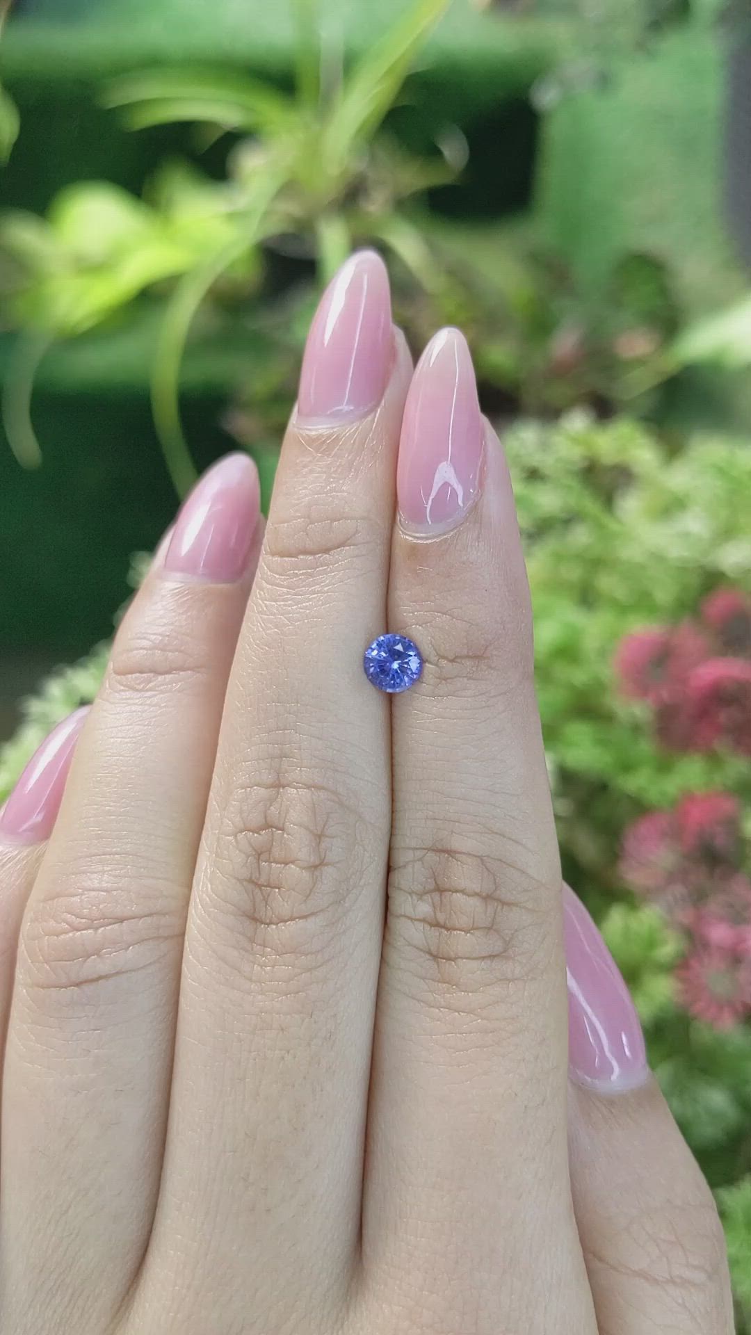 0.60 Ct. Blue Sapphire from Ceylon (Sri Lanka) Size Video