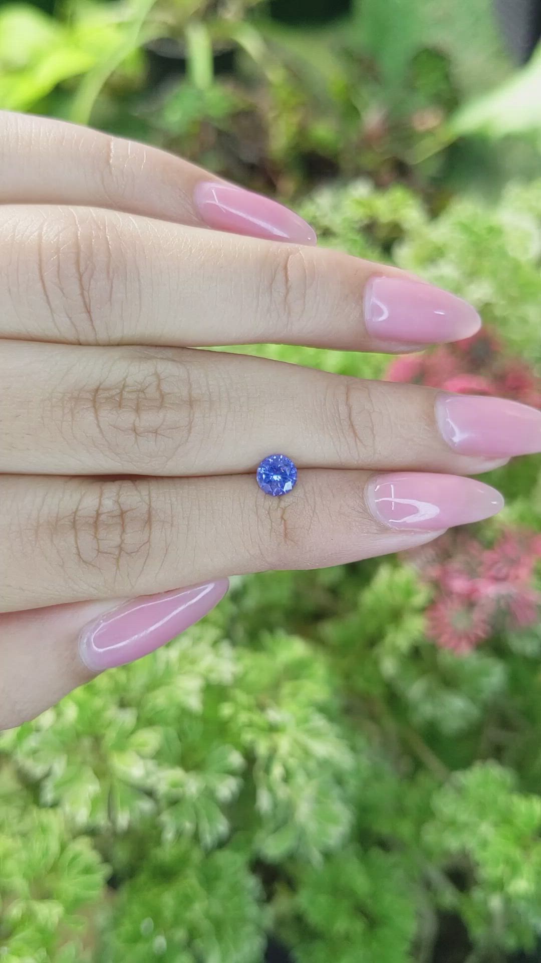 0.60 Ct. Blue Sapphire from Ceylon (Sri Lanka) Size Video