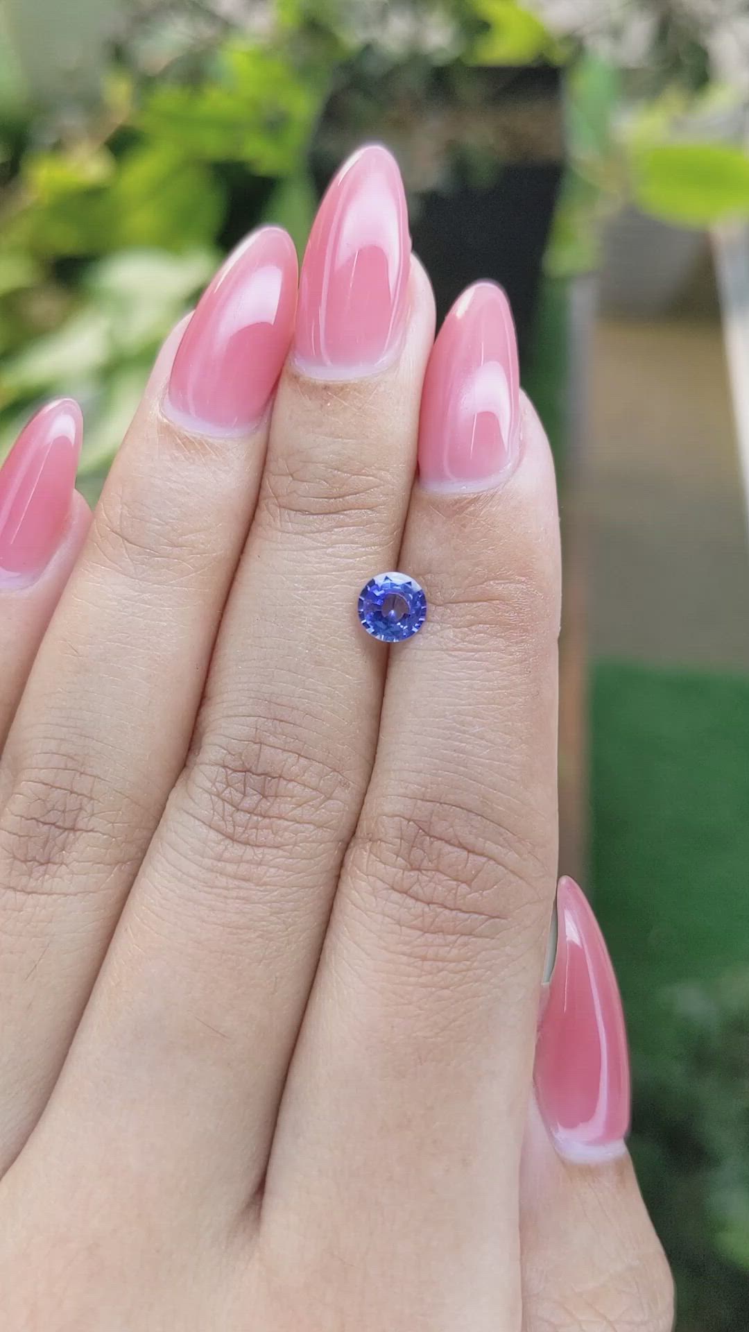 0.70 Ct. Blue Sapphire from Ceylon (Sri Lanka) Size Video