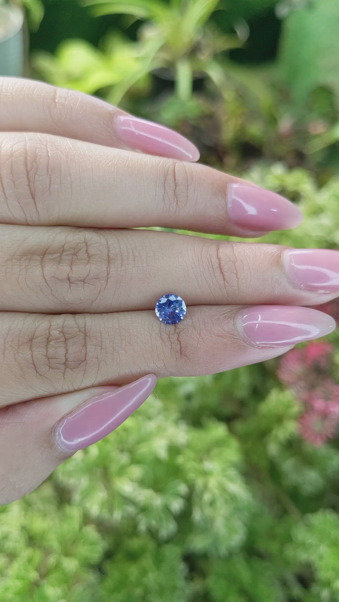 0.71 Ct. Blue Sapphire from Ceylon (Sri Lanka) Size Video