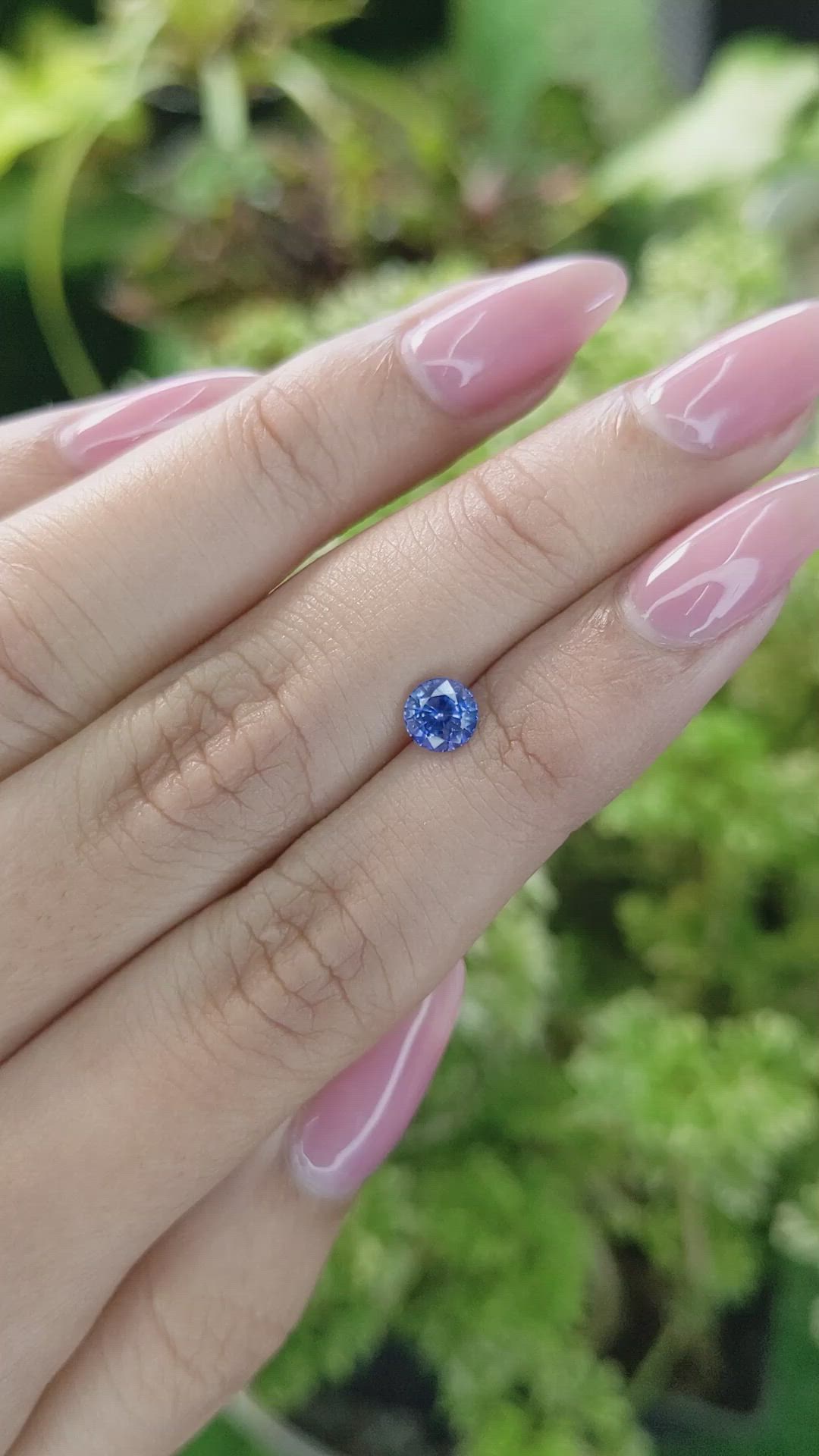 0.83 Ct. Blue Sapphire from Ceylon (Sri Lanka) Size Video