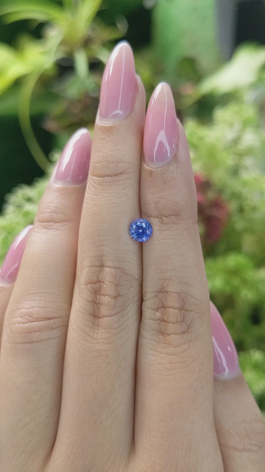 0.83 Ct. Blue Sapphire from Ceylon (Sri Lanka) Size Video