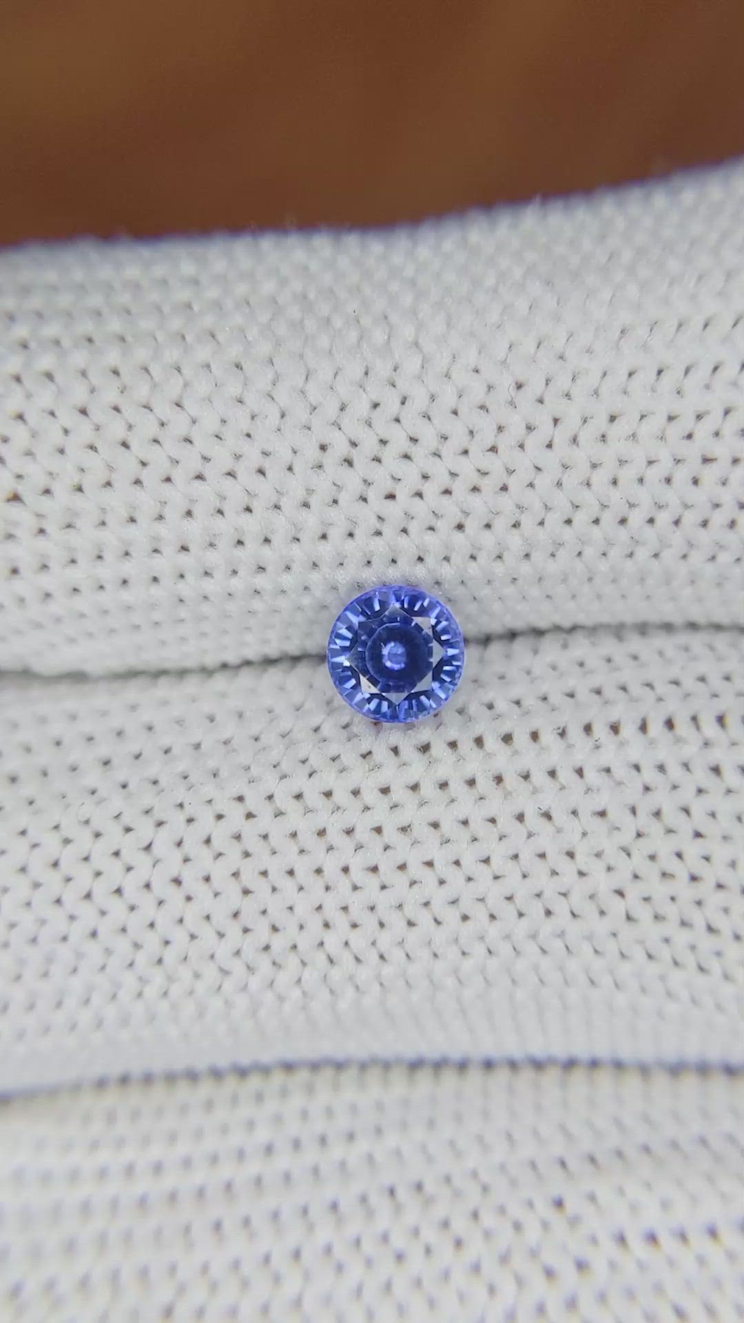 0.79 Ct. Blue Sapphire from Ceylon (Sri Lanka) Size Video