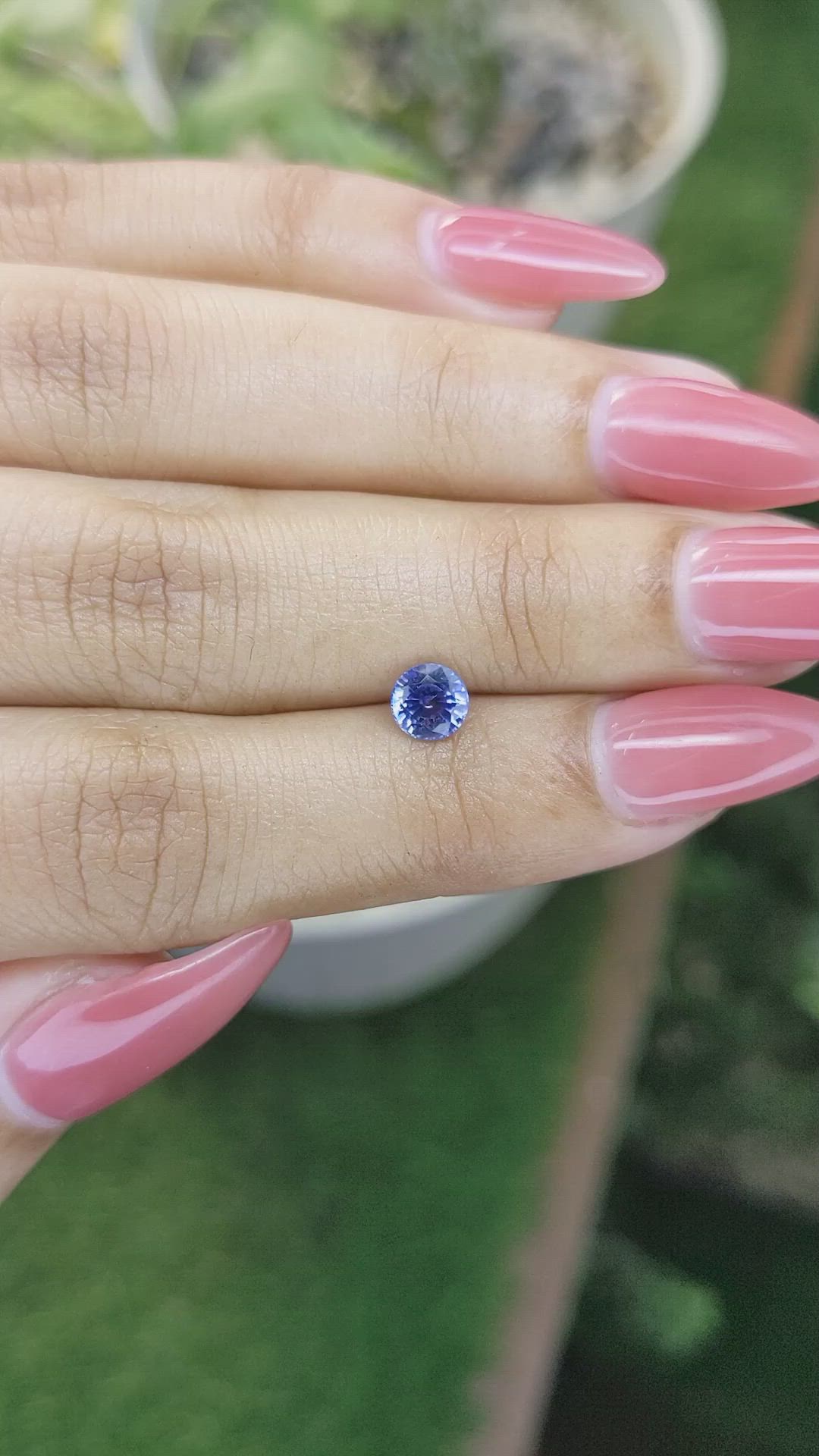 0.79 Ct. Blue Sapphire from Ceylon (Sri Lanka) Size Video