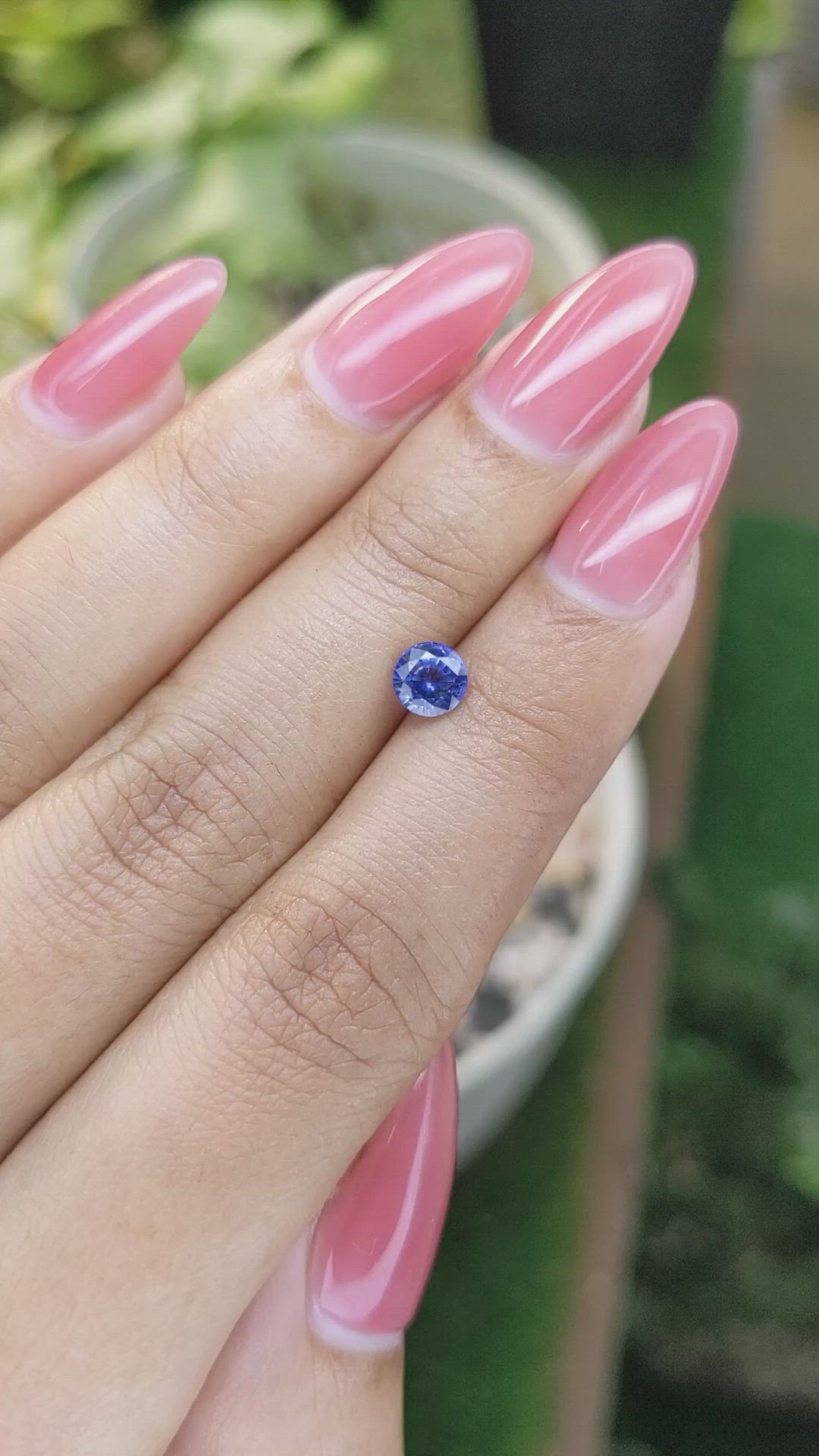 0.79 Ct. Blue Sapphire from Ceylon (Sri Lanka) Size Video