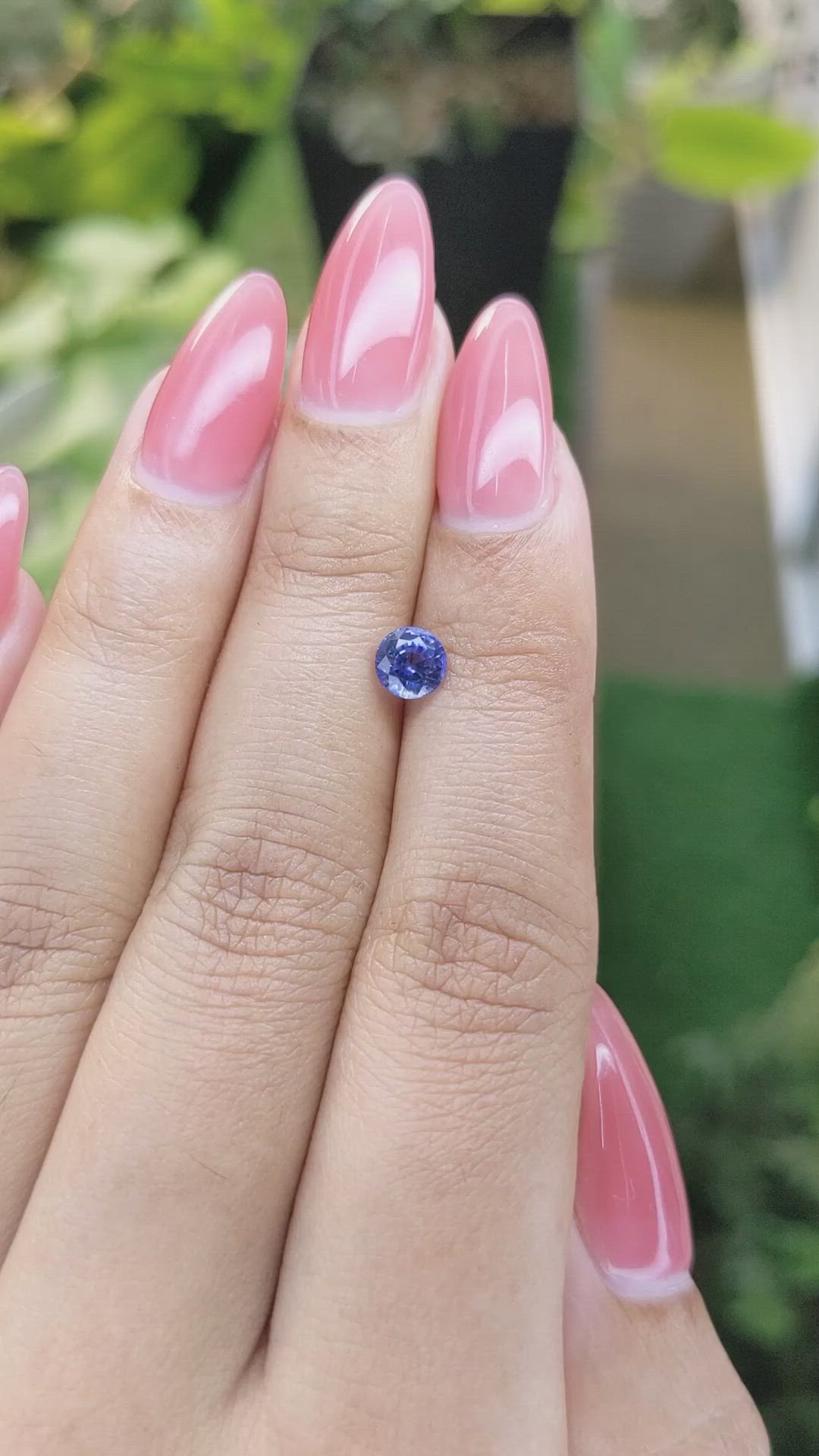 0.79 Ct. Blue Sapphire from Ceylon (Sri Lanka) Size Video
