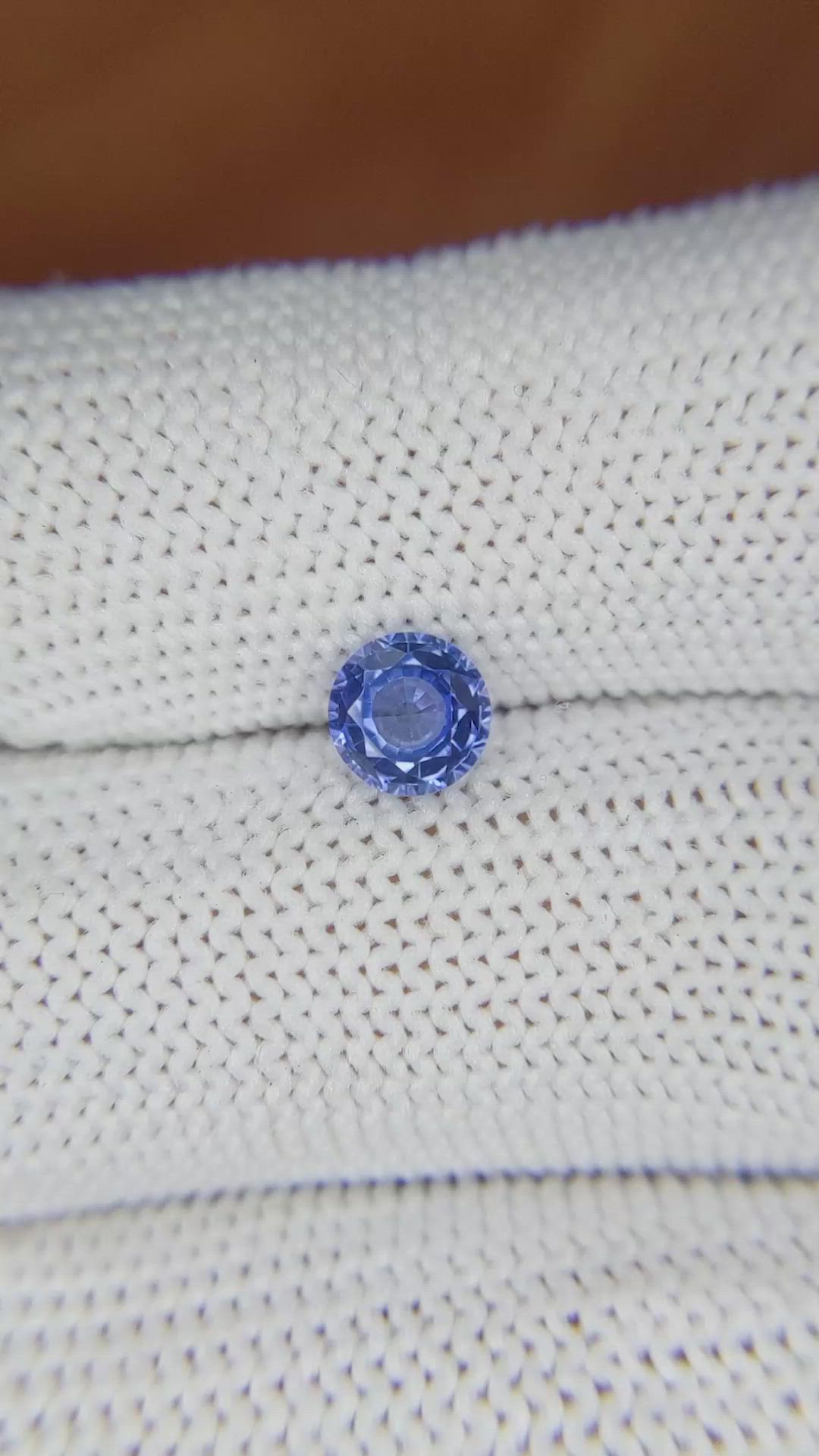 0.80 Ct. Blue Sapphire from Ceylon (Sri Lanka) Size Video