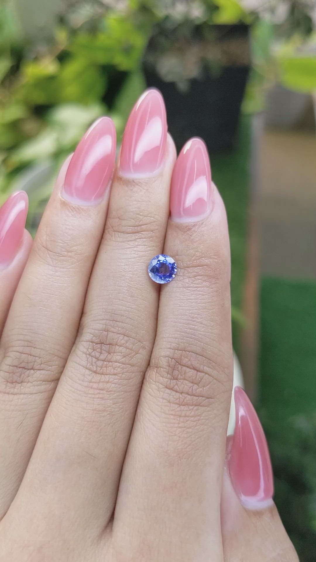 0.80 Ct. Blue Sapphire from Ceylon (Sri Lanka) Size Video