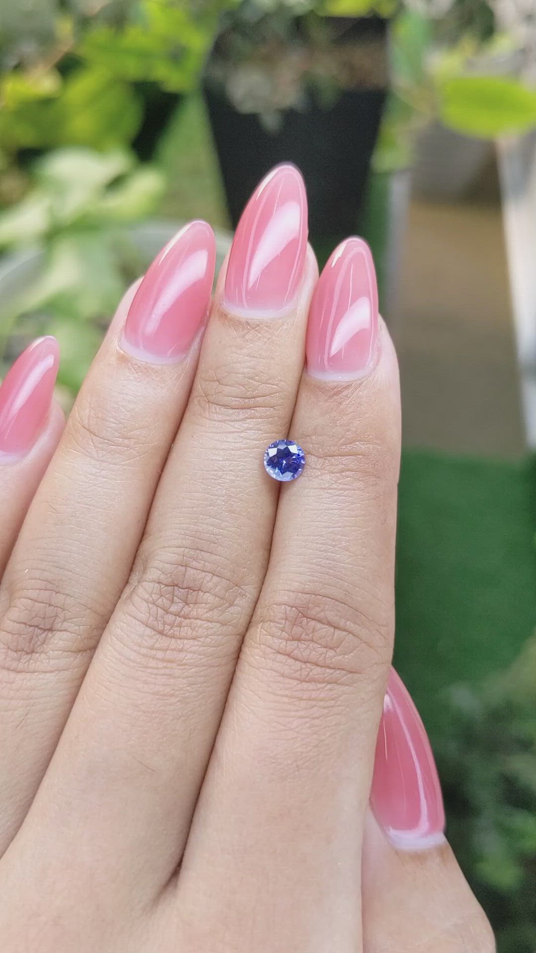 0.59 Ct. Blue Sapphire from Ceylon (Sri Lanka) Size Video