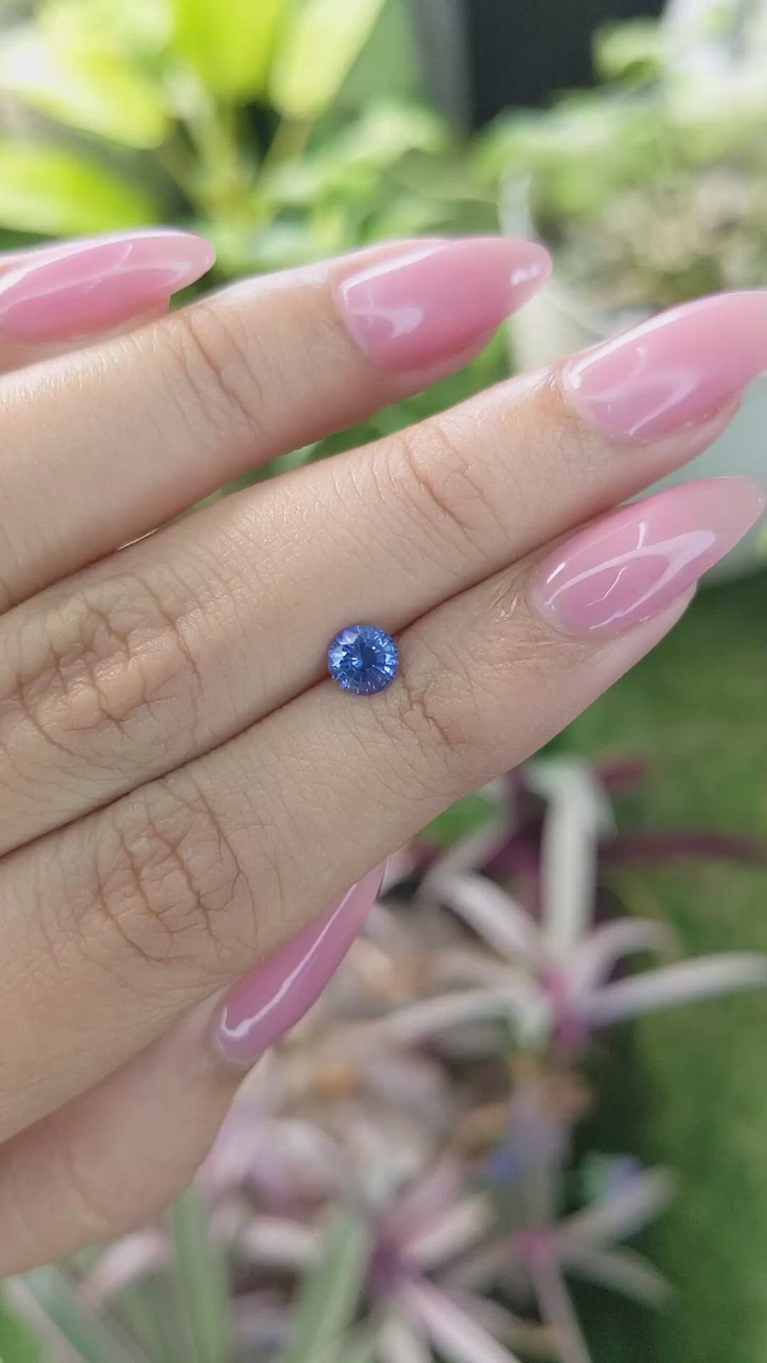 0.67 Ct. Blue Sapphire from Ceylon (Sri Lanka) Size Video