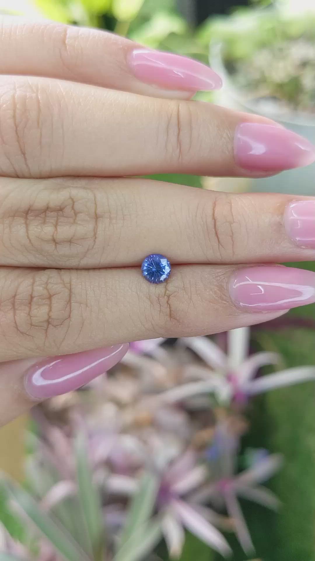 0.67 Ct. Blue Sapphire from Ceylon (Sri Lanka) Size Video