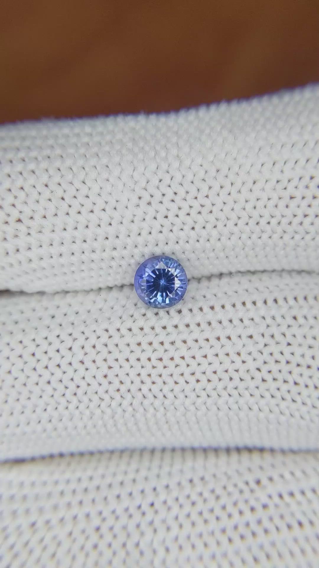 0.67 Ct. Blue Sapphire from Ceylon (Sri Lanka) Size Video