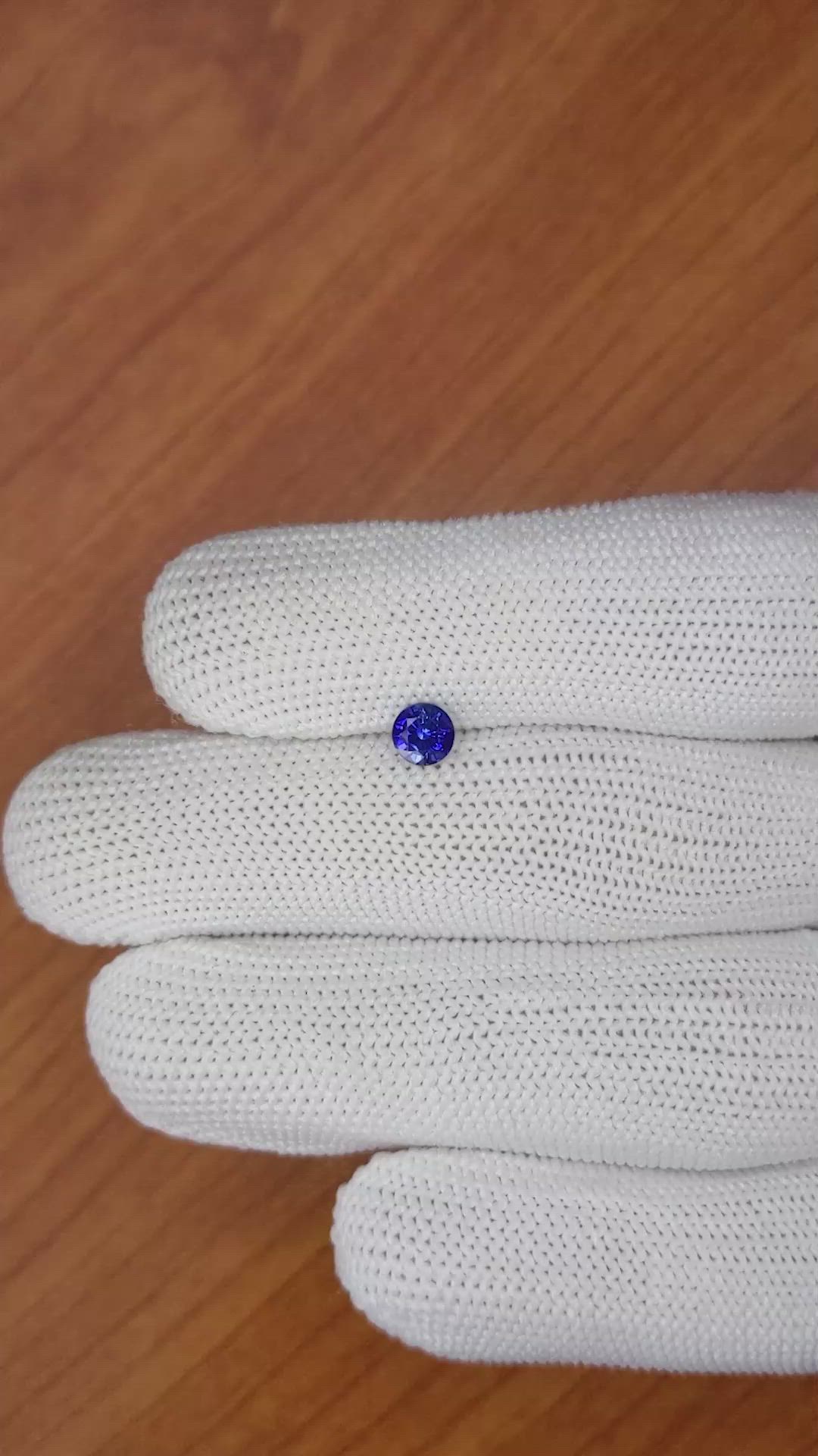 0.59 Ct. Blue Sapphire from Ceylon (Sri Lanka) Size Video