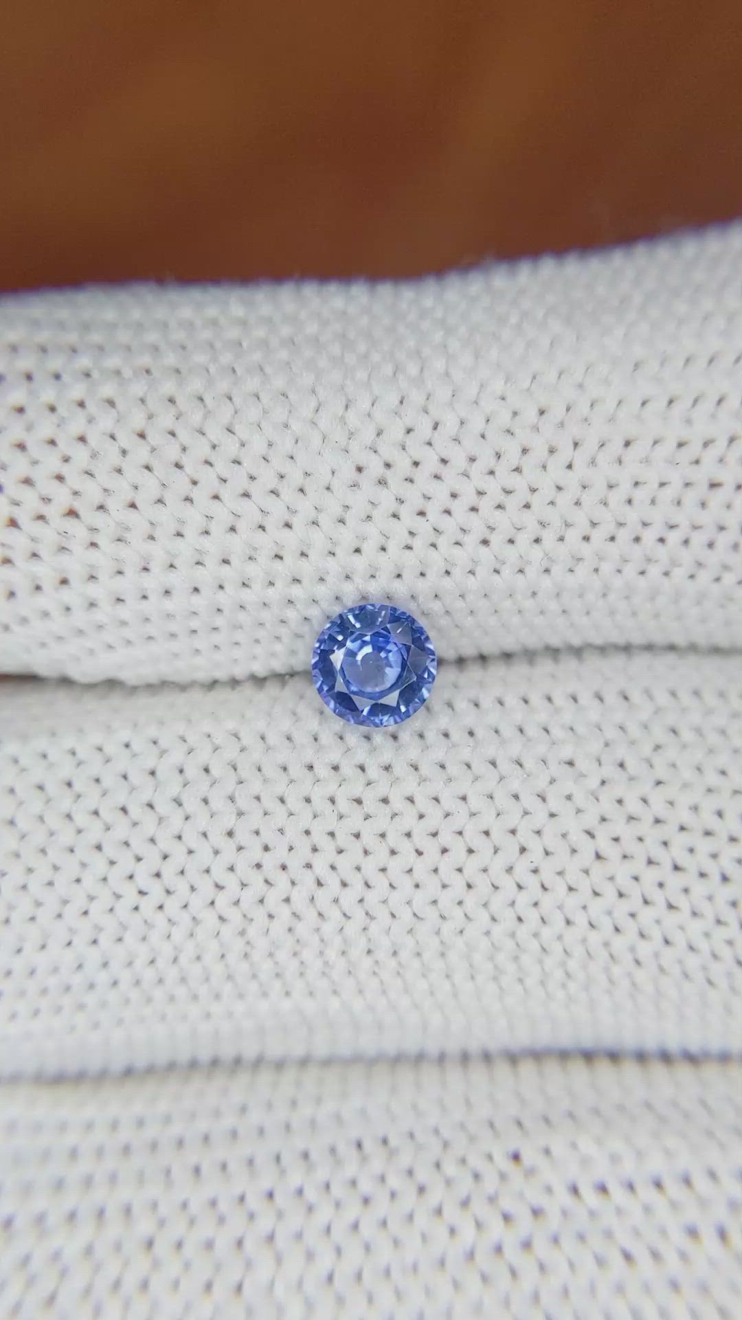 0.62 Ct. Blue Sapphire from Ceylon (Sri Lanka) Size Video