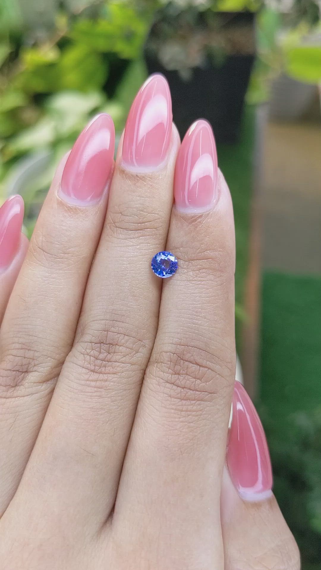 0.62 Ct. Blue Sapphire from Ceylon (Sri Lanka) Size Video