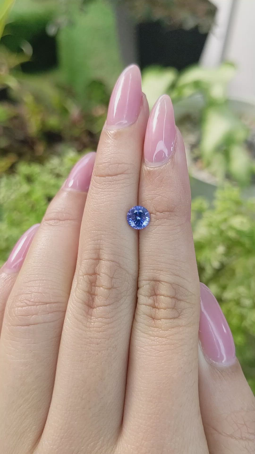 0.98 Ct. Blue Sapphire from Ceylon (Sri Lanka) Size Video