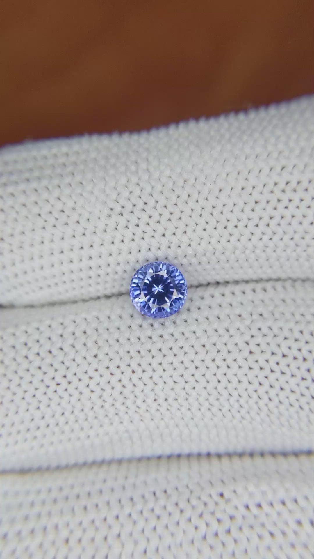 0.98 Ct. Blue Sapphire from Ceylon (Sri Lanka) Size Video