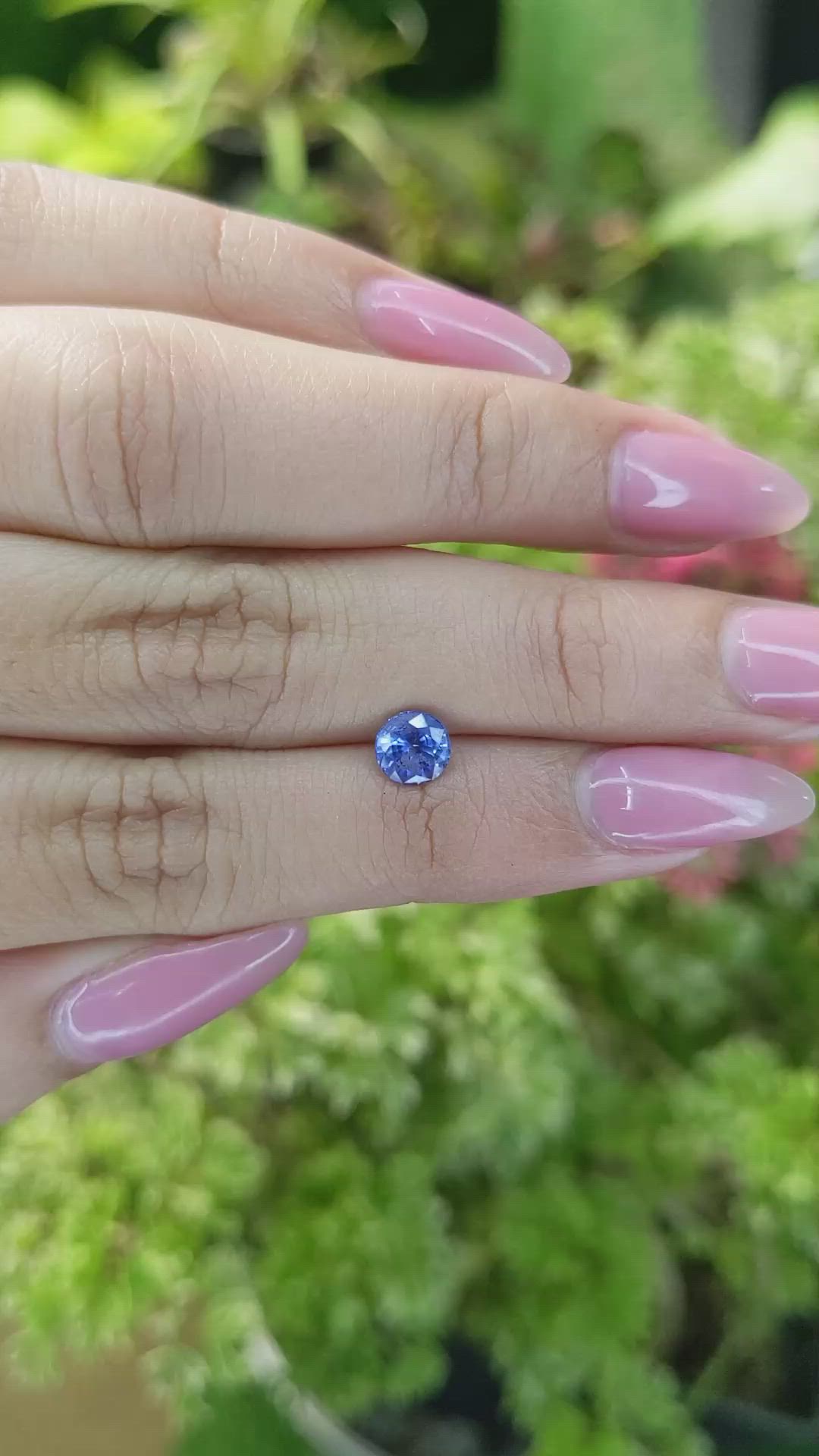 0.98 Ct. Blue Sapphire from Ceylon (Sri Lanka) Size Video