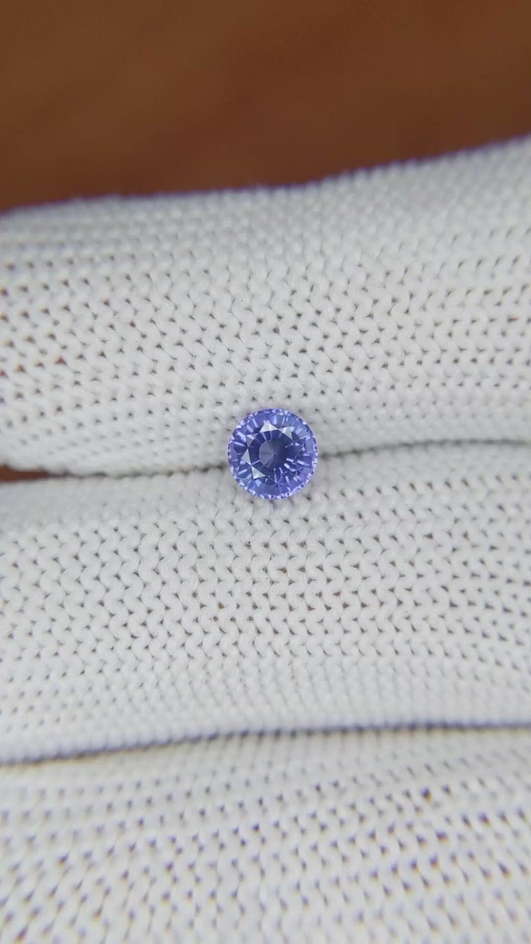 0.77 Ct. Blue Sapphire from Ceylon (Sri Lanka) Size Video