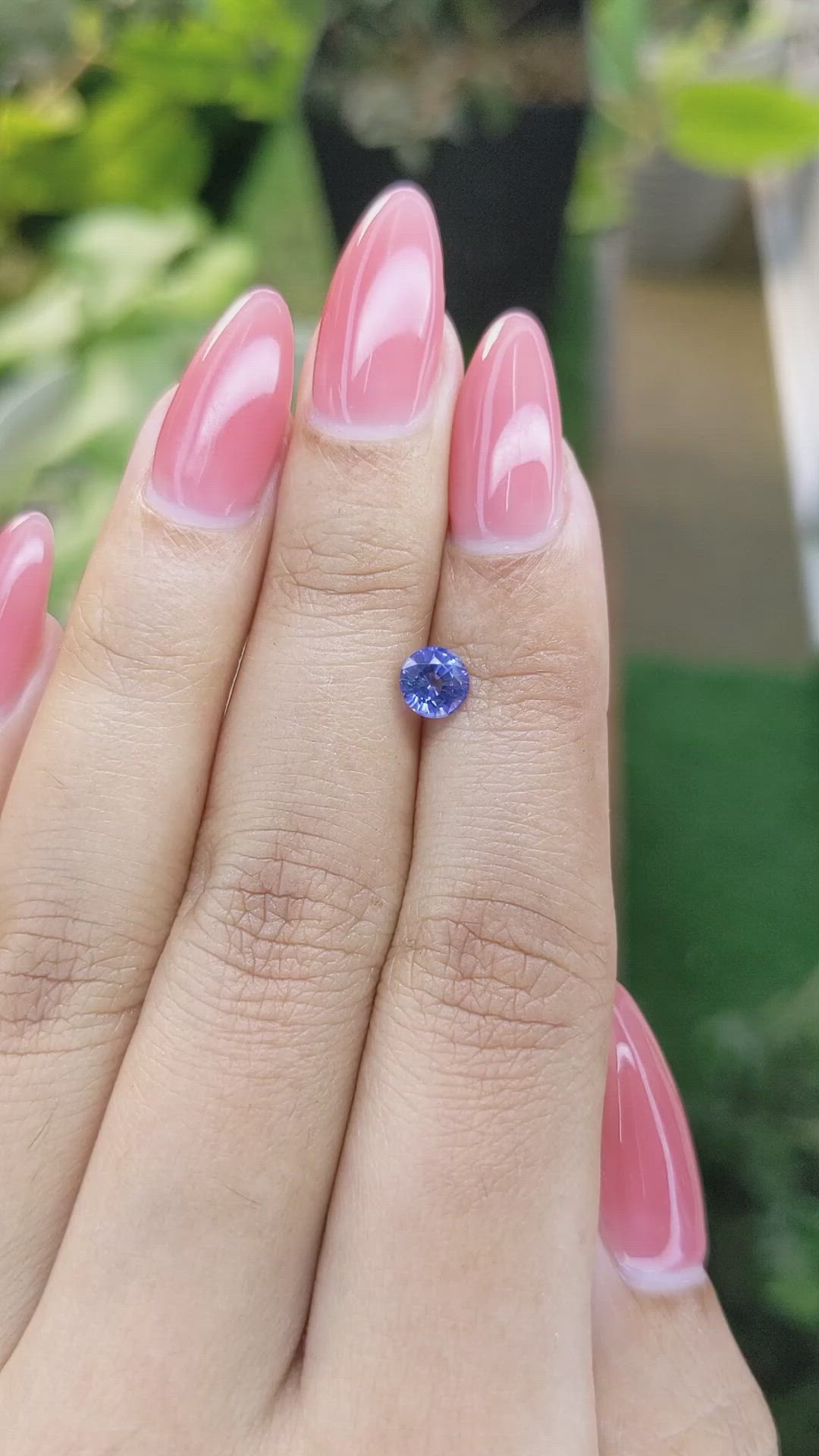 0.77 Ct. Blue Sapphire from Ceylon (Sri Lanka) Size Video
