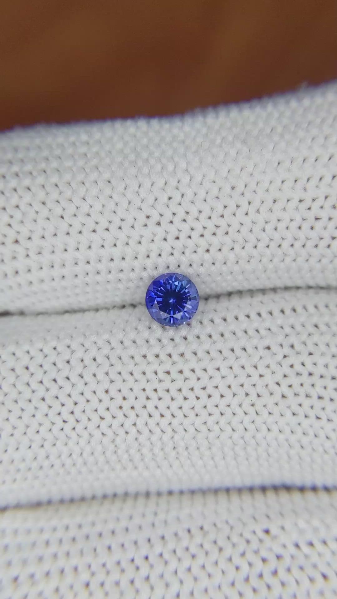 0.50 Ct. Blue Sapphire from Ceylon (Sri Lanka) Size Video