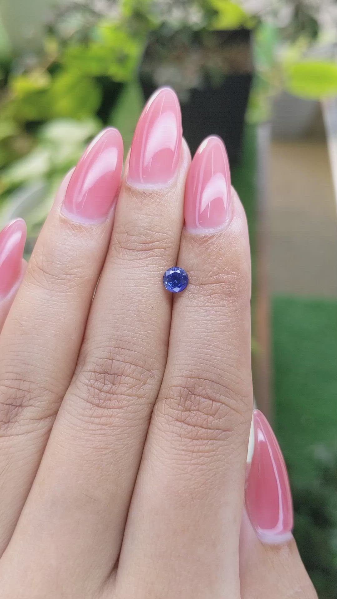0.50 Ct. Blue Sapphire from Ceylon (Sri Lanka) Size Video