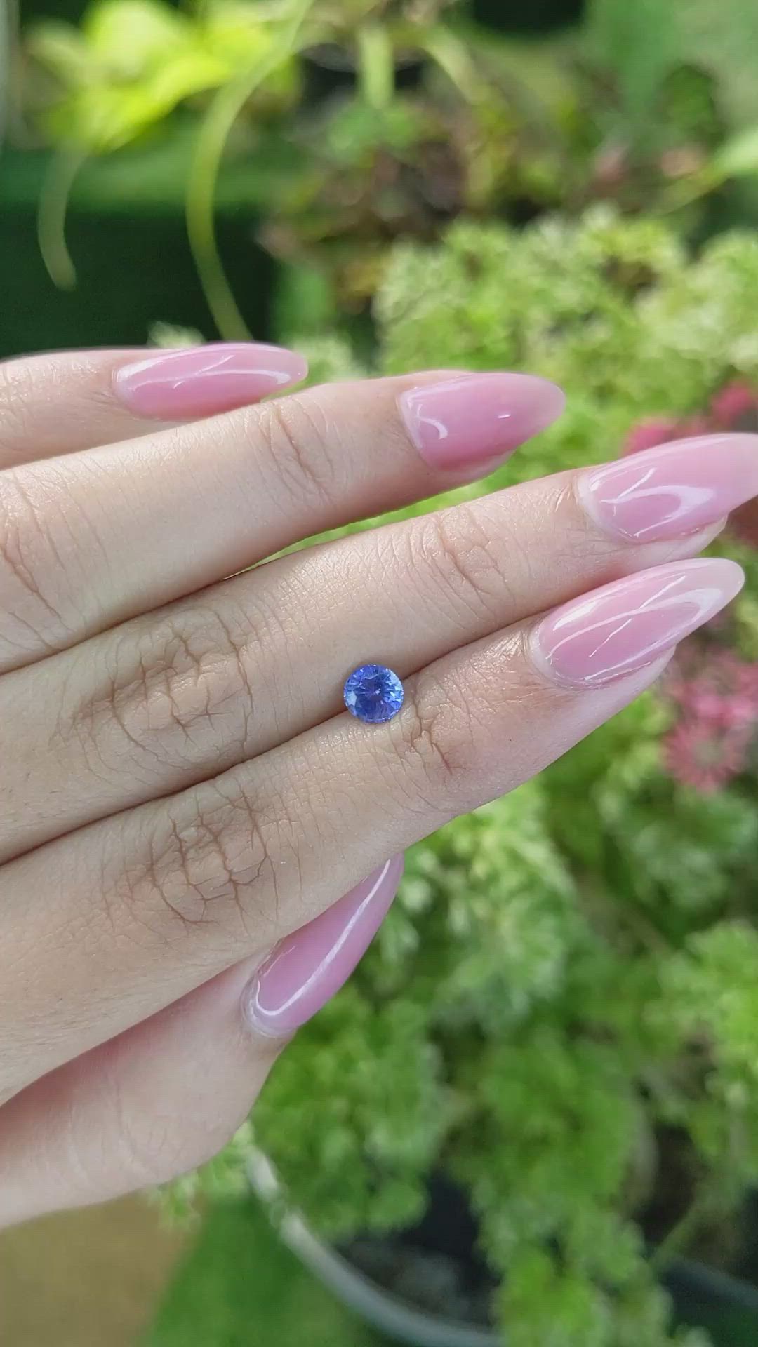 0.65 Ct. Blue Sapphire from Ceylon (Sri Lanka) Size Video
