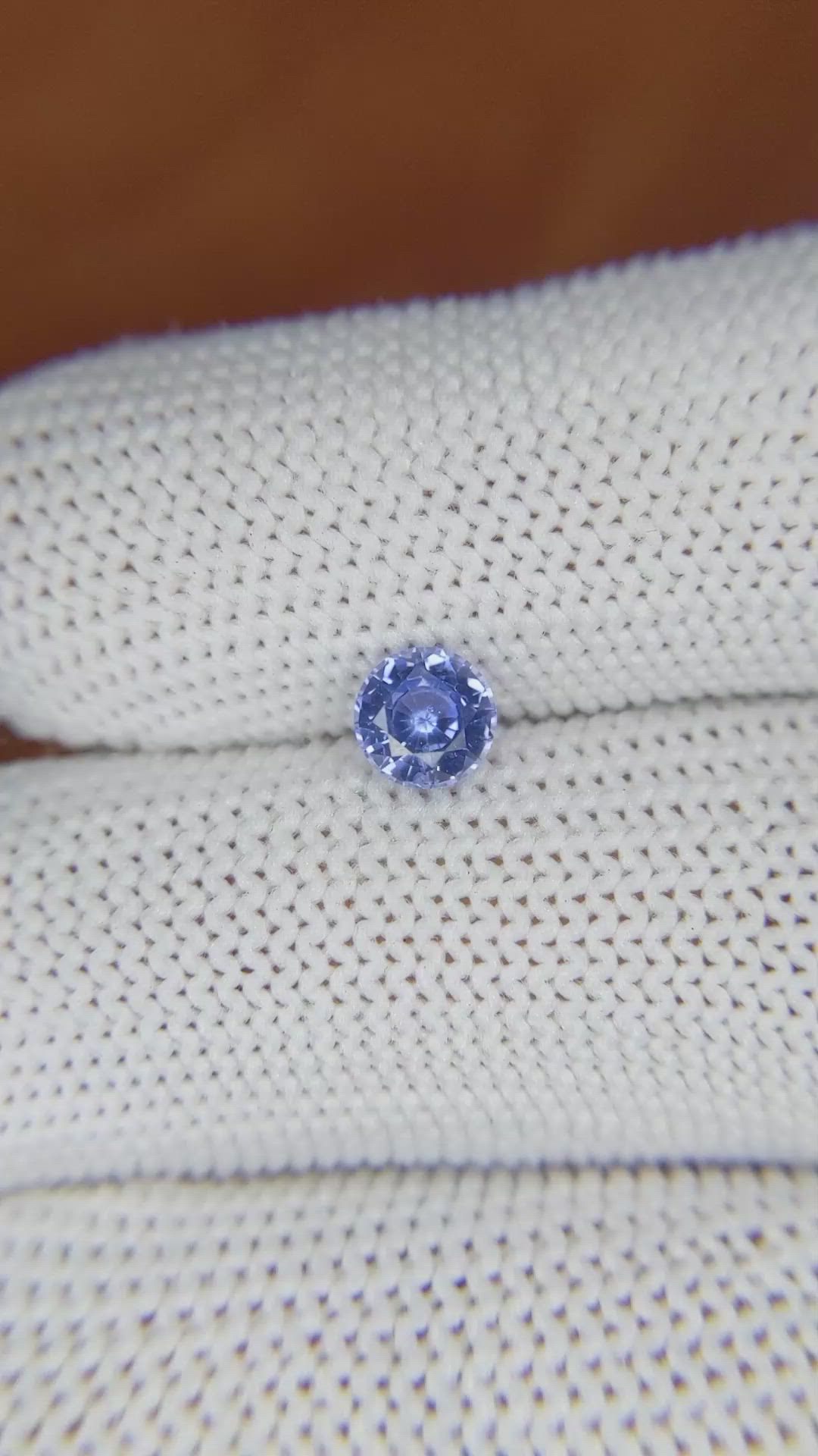0.69 Ct. Blue Sapphire from Ceylon (Sri Lanka) Size Video