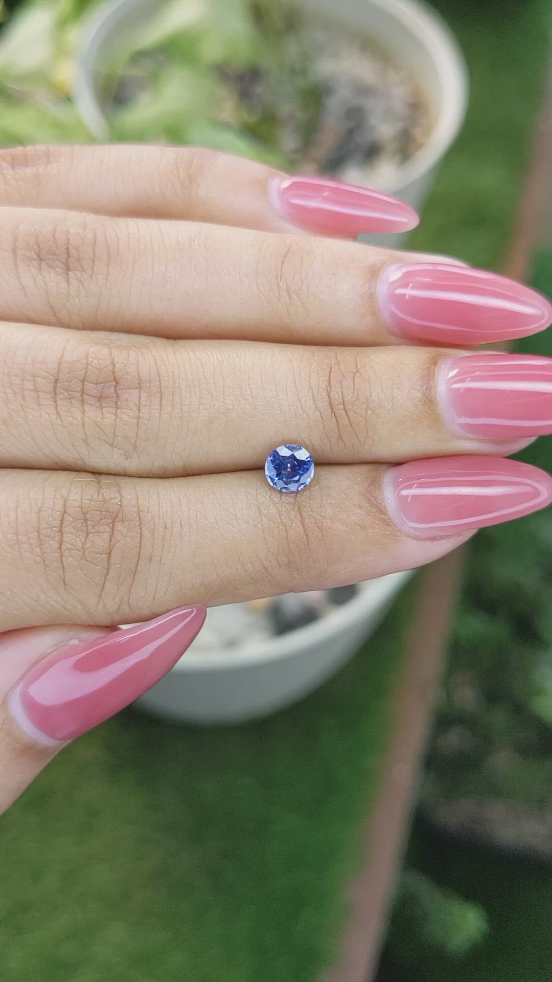 0.70 Ct. Blue Sapphire from Ceylon (Sri Lanka) Size Video