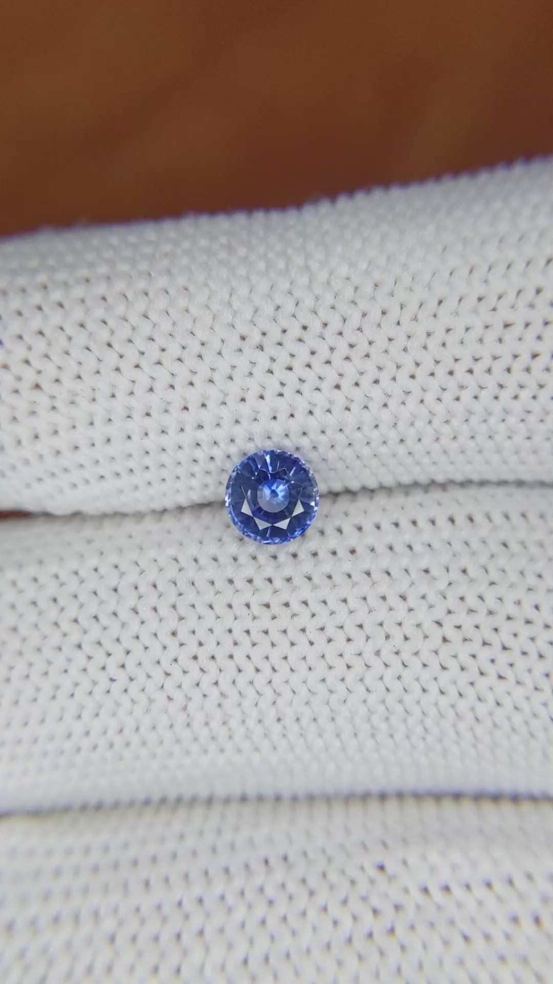 0.70 Ct. Blue Sapphire from Ceylon (Sri Lanka) Size Video