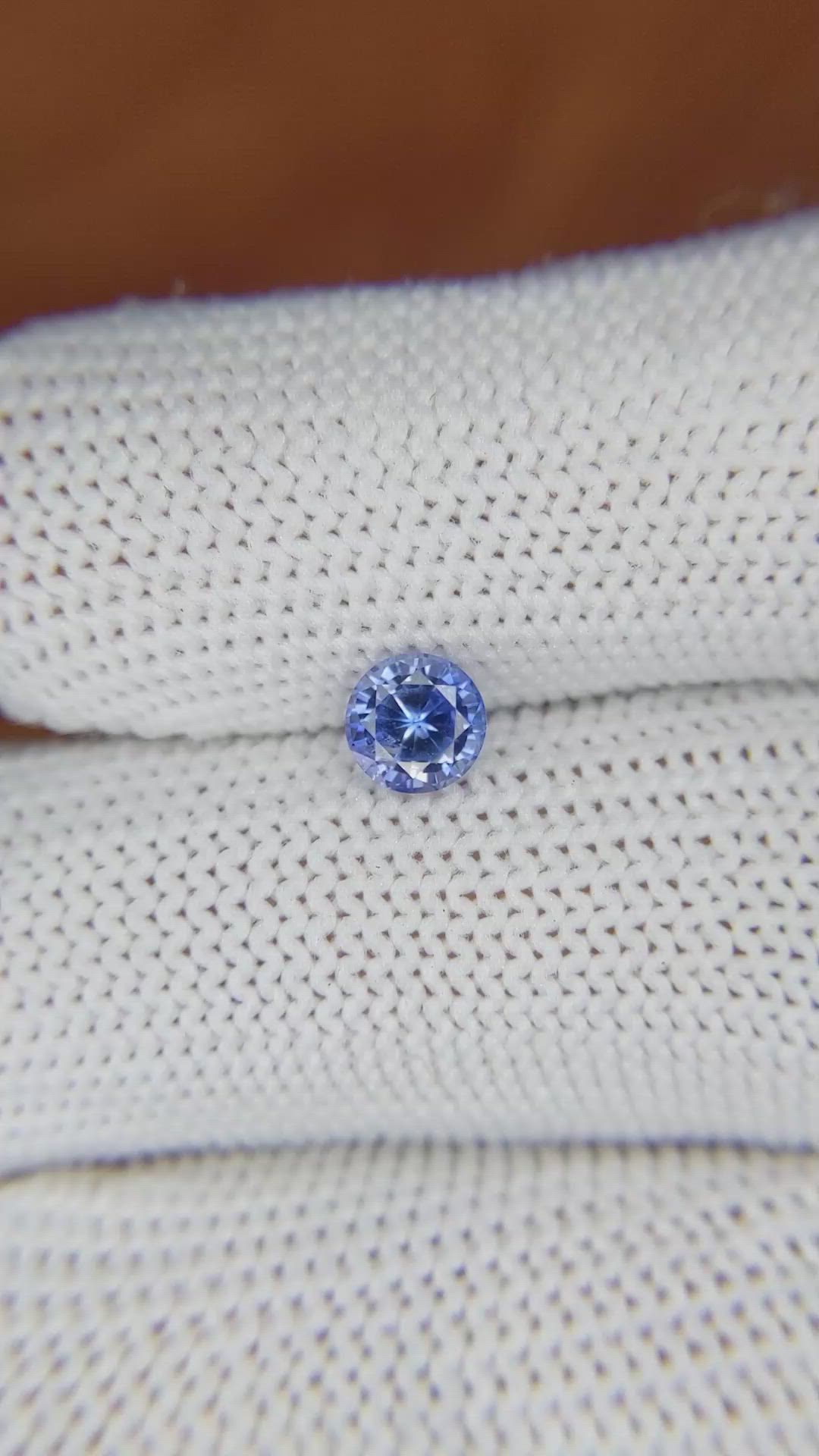 0.70 Ct. Blue Sapphire from Ceylon (Sri Lanka) Size Video