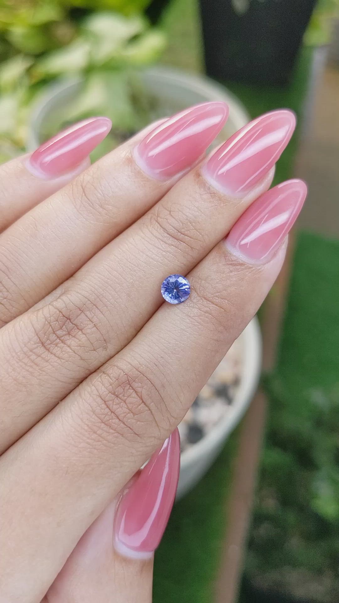 0.70 Ct. Blue Sapphire from Ceylon (Sri Lanka) Size Video