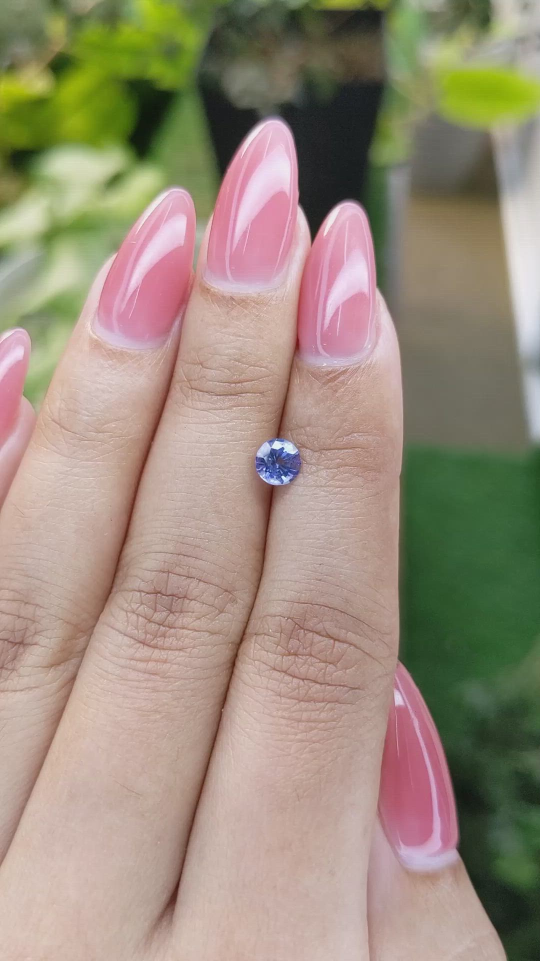 0.70 Ct. Blue Sapphire from Ceylon (Sri Lanka) Size Video