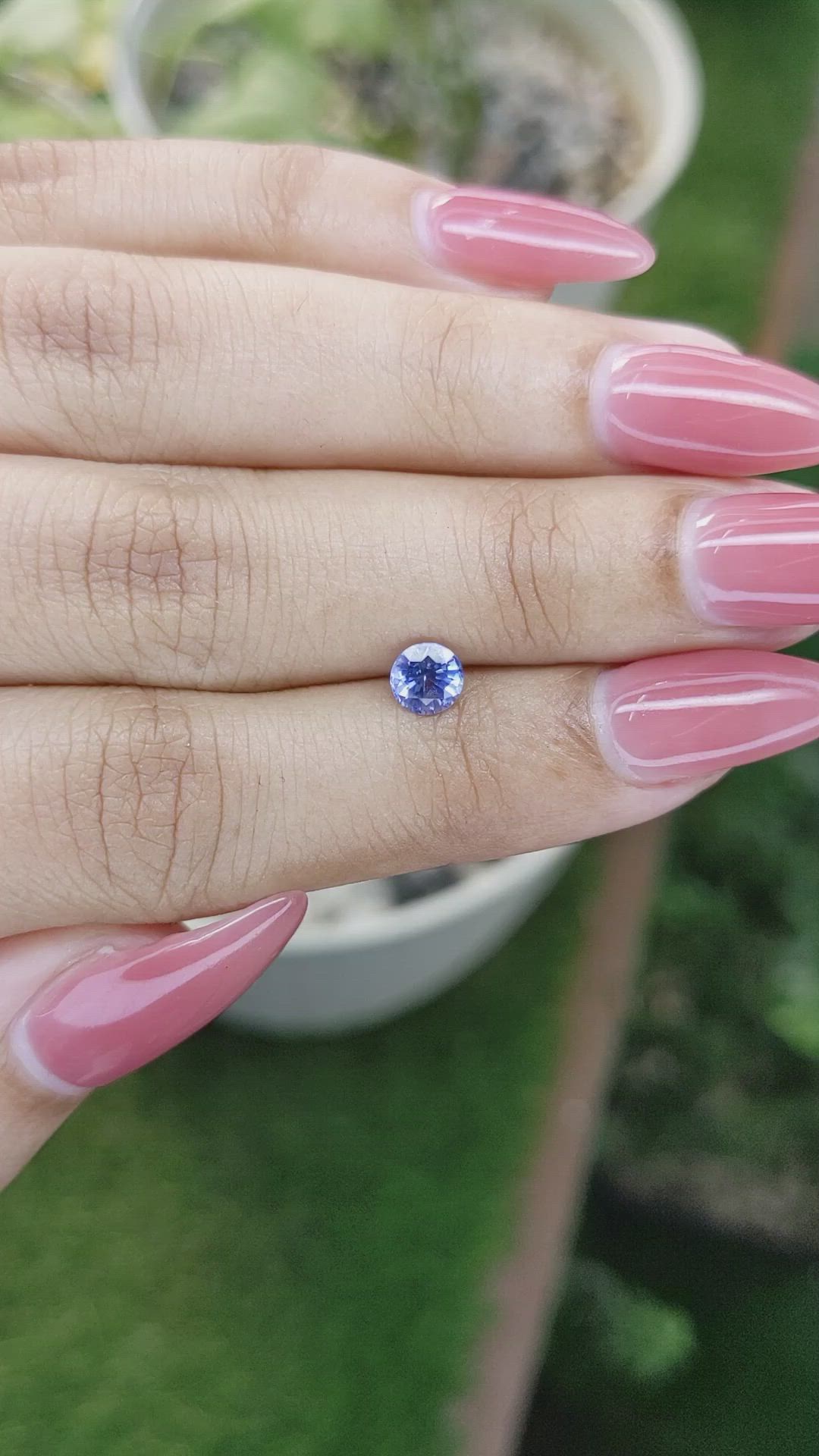 0.70 Ct. Blue Sapphire from Ceylon (Sri Lanka) Size Video