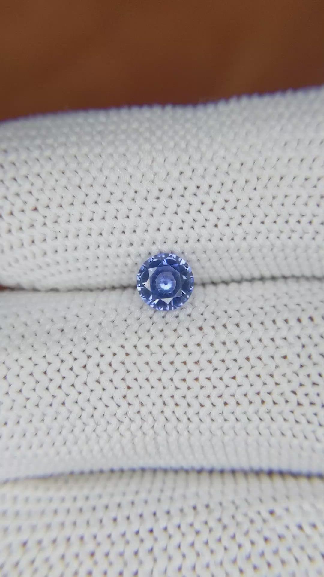 0.54 Ct. Blue Sapphire from Ceylon (Sri Lanka) Size Video