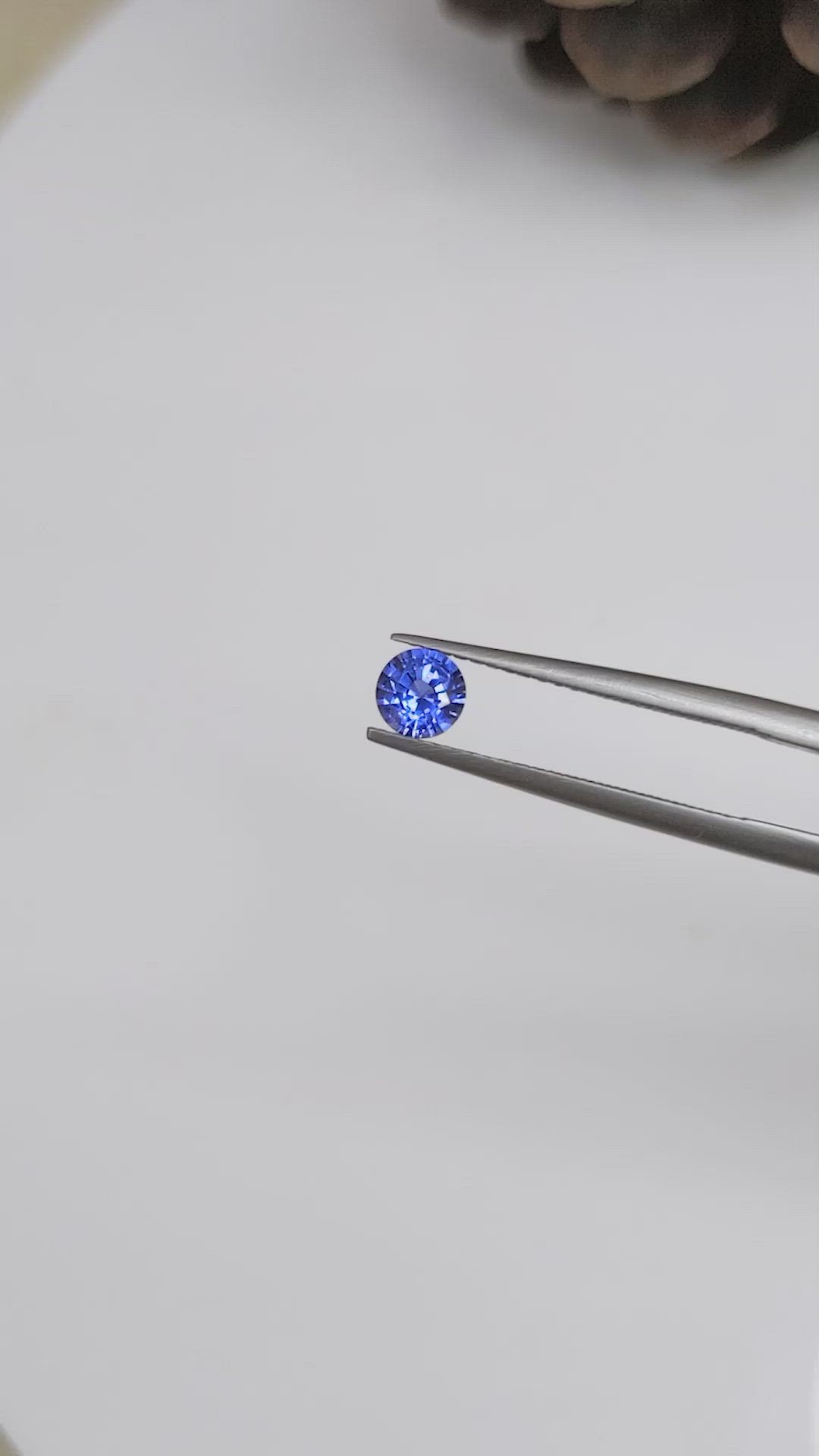 0.46 Ct. Blue Sapphire from Ceylon (Sri Lanka) Size Video