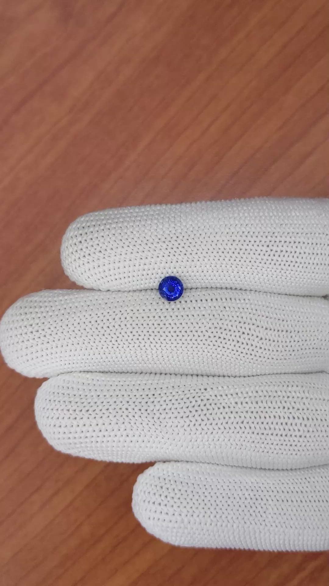 0.48 Ct. Blue Sapphire from Ceylon (Sri Lanka) Size Video