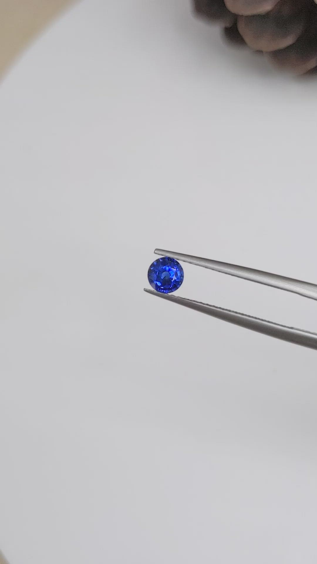 0.48 Ct. Blue Sapphire from Ceylon (Sri Lanka) Size Video