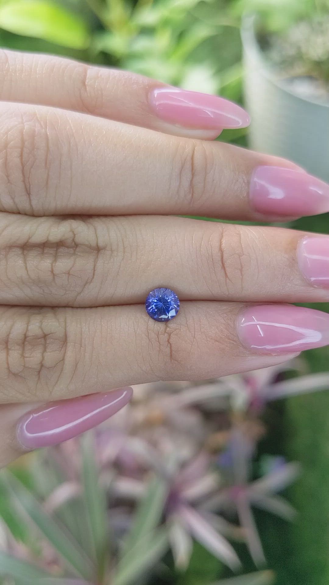 0.86 Ct. Blue Sapphire from Ceylon (Sri Lanka) Size Video