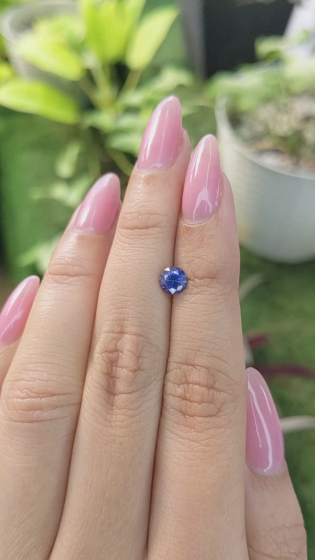 0.86 Ct. Blue Sapphire from Ceylon (Sri Lanka) Size Video